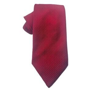 Gianfranco Venturi Red Silk Repp Textured Tie 60" x 4" Made in Italy
